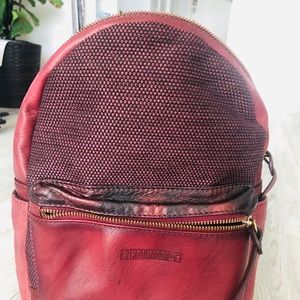 Leather backpack